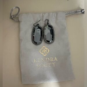 Kendra Scott Esme Drop Earrings in Black onyx